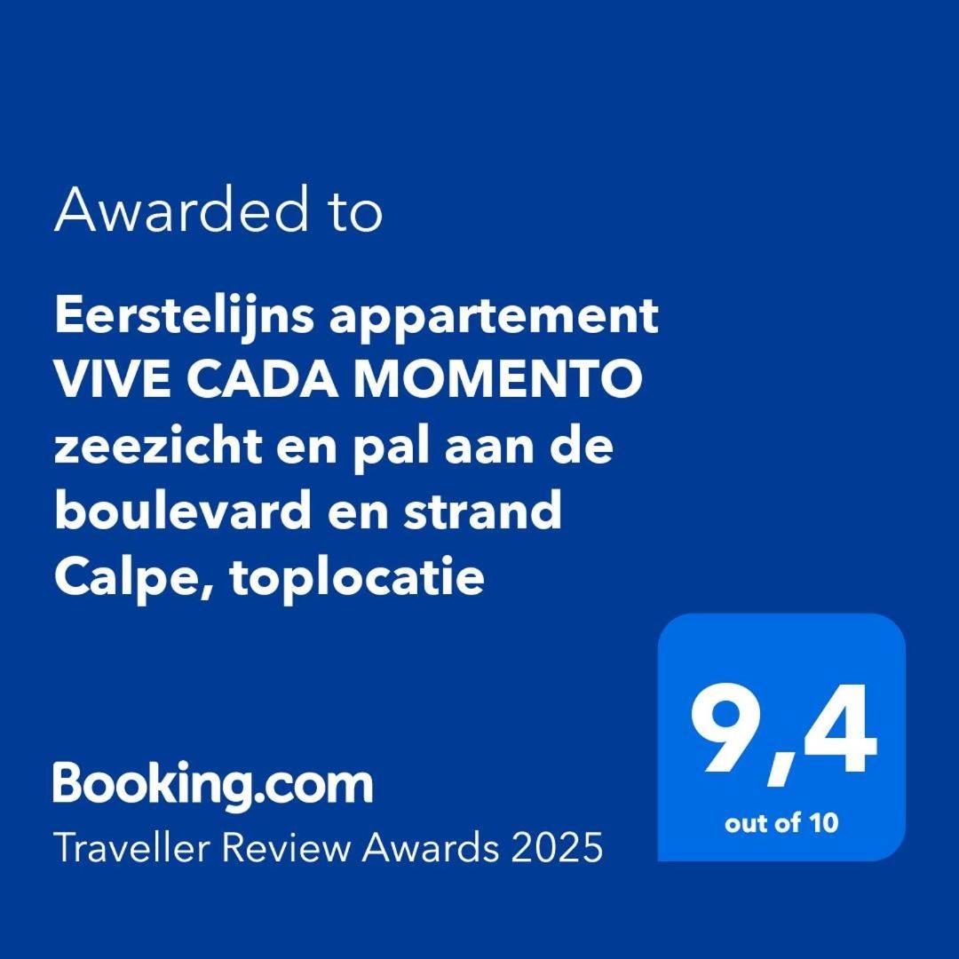 Eerstelijns Appartement Vive Cada Momento Zeezicht En Pal Aan De Boulevard En Strand Calpe, Toplocatie Екстериор снимка